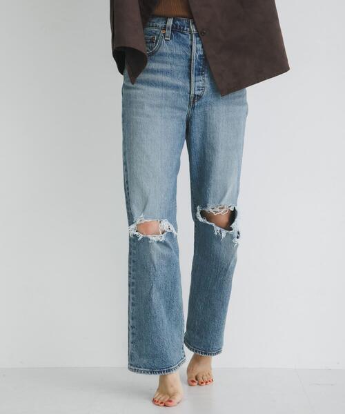 Levi's(リーバイス)の「Levi’s Exclusive RIBCAGE STRAIGHT ANKLE(デニムパンツ・レディース・ワンウォッシュ・26/28/27)」の1枚目の写真