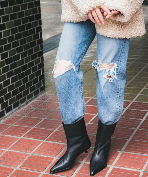 Levi's(リーバイス)の「Levi’s Exclusive RIBCAGE STRAIGHT ANKLE(デニムパンツ・レディース・ワンウォッシュ・26/28/27)」の4枚目の写真