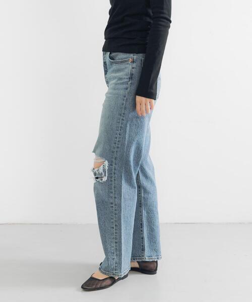Levi's(リーバイス)の「Levi’s Exclusive RIBCAGE STRAIGHT ANKLE(デニムパンツ・レディース・ワンウォッシュ・26/28/27)」の8枚目の写真