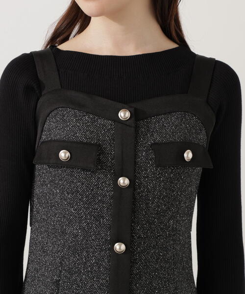 PROPORTION BODY DRESSING（プロポーションボディドレッシング）の「ツイードロングジャンスカ / 1215240005（ワンピース・レディース・ベージュ/ブラック・SMALL/P/S/MEDIUM）」の19枚目の写真