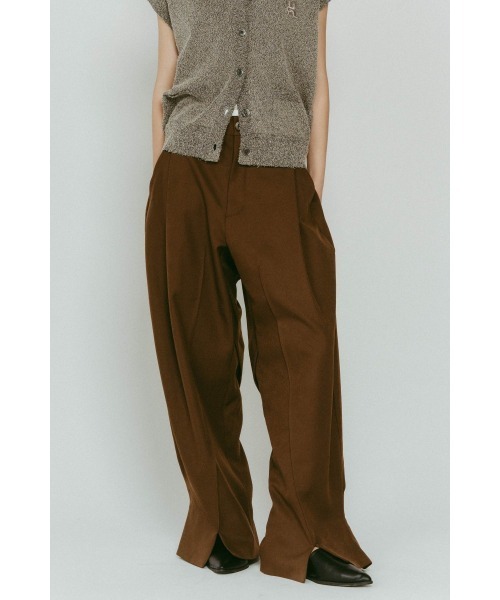 Knuth Marf（クヌースマーフ）の「front slit pants(unisex)（その他パンツ・レディース・ホワイト/ブラウン/ブラック・X-SMALL/SMALL/MEDIUM/LARGE）」の15枚目の写真