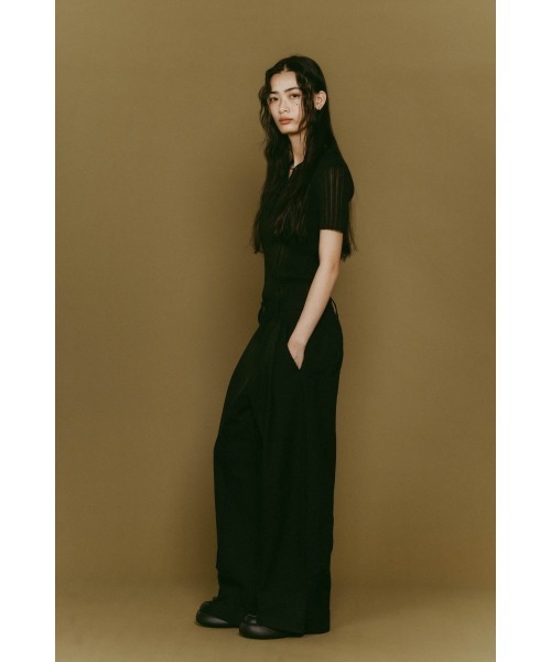 Knuth Marf（クヌースマーフ）の「front slit pants(unisex)（その他パンツ・レディース・ホワイト/ブラウン/ブラック・X-SMALL/SMALL/MEDIUM/LARGE）」の22枚目の写真