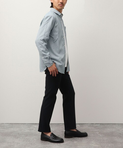 NOLLEY'S LIGHT(ノーリーズライト)の「プリントオックスレギュラー(シャツ/ブラウス・メンズ・ホワイト系その他2/ブルー系その他6/ブルー系その他7・S/M/L/XL)」の9枚目の写真