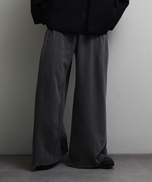 NILWAY（ニルウェイ）の「裏毛 2タック ワイドスラックス スウェット パンツ（スウェットパンツ・メンズ・グレー系/ブラック系/インディゴブルー・MEDIUM/LARGE/X-LARGE）」の2枚目の写真