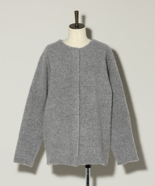 Andemiu(アンデミュウ)の「【洗える】CNラクーンコンミドルカーディガン491271(カーディガン/ボレロ・レディース・ブラック/グレー/ベージュ・FREE)」の16枚目の写真