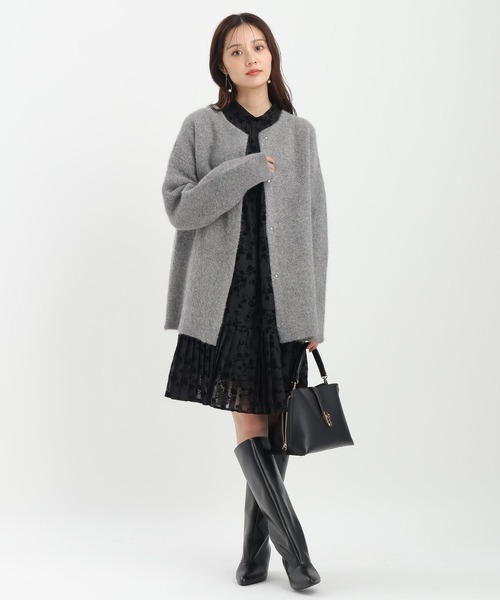 Andemiu(アンデミュウ)の「【洗える】CNラクーンコンミドルカーディガン491271(カーディガン/ボレロ・レディース・ブラック/グレー/ベージュ・FREE)」の19枚目の写真