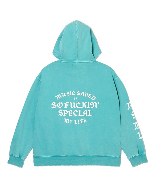 MSML(エムエスエムエル)の「GARMENT DYE ZIP HOODIE(パーカー・メンズ・グリーン/ブラック/ターコイズブルー・S/M/L/XL)」の10枚目の写真