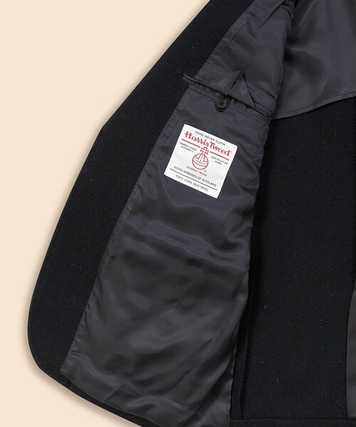 BROOKS BROTHERS(ブルックスブラザーズ)の「ハリスツイード ヘリンボーン 段返り3釦サックジャケット Traditional(テーラードジャケット・メンズ・ネイビー・38SHT/39SHT/40SHT/42SHT)」の6枚目の写真
