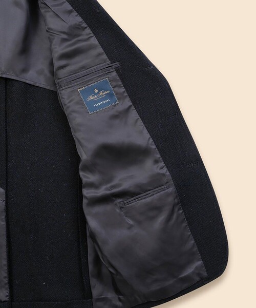BROOKS BROTHERS(ブルックスブラザーズ)の「ハリスツイード ヘリンボーン 段返り3釦サックジャケット Traditional(テーラードジャケット・メンズ・ネイビー・38SHT/39SHT/40SHT/42SHT)」の7枚目の写真