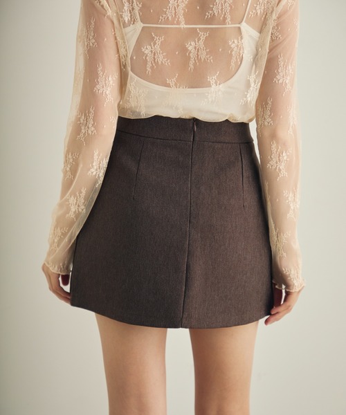 Lunea（ルネア）の「ラップデザインミニスカパン（スカート・レディース・ブラウン/ブラック・S/M/L）」の17枚目の写真