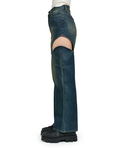 VIVAMUS（ヴィヴァムス）の「CUTOFF DENIM PANTS（デニムパンツ・レディース・ブルー・SMALL/MEDIUM）」の3枚目の写真