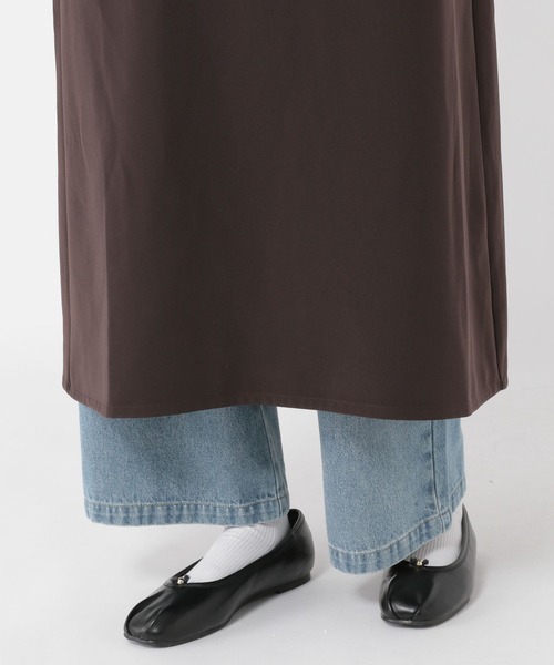 studio CLIP（スタディオクリップ）の「キレイ見えVネックワンピース《オケージョン2025AW》（ワンピース・レディース・ブラック/ブラウン・FREE）」の18枚目の写真