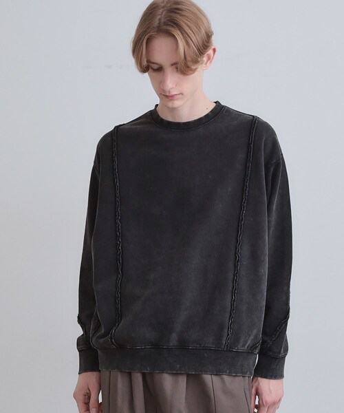 tk.TAKEO KIKUCHI（ティーケータケオキクチ）の「ヘヴィウェイトヴィンテージプルオーバー（スウェット・メンズ・ブラウン系その他/グレー/ブラック・03/02/01）」の2枚目の写真