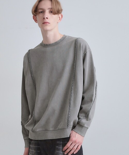 tk.TAKEO KIKUCHI（ティーケータケオキクチ）の「ヘヴィウェイトヴィンテージプルオーバー（スウェット・メンズ・ブラウン系その他/グレー/ブラック・03/02/01）」の5枚目の写真