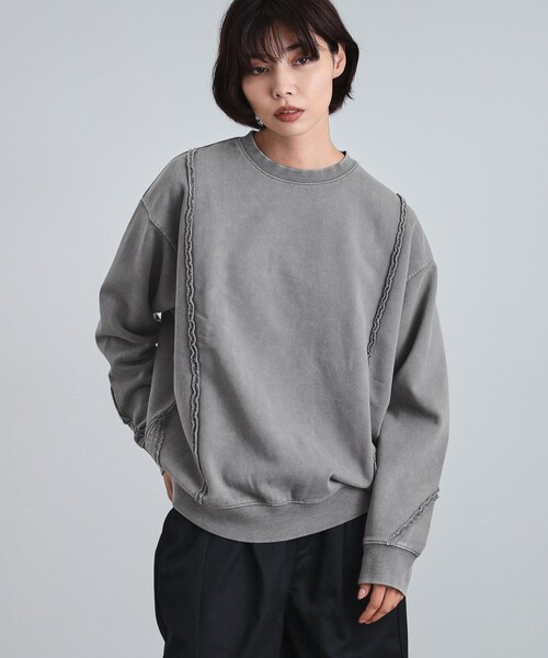 tk.TAKEO KIKUCHI（ティーケータケオキクチ）の「ヘヴィウェイトヴィンテージプルオーバー（スウェット・メンズ・ブラウン系その他/グレー/ブラック・03/02/01）」の8枚目の写真