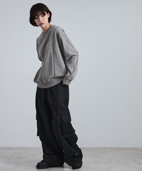 tk.TAKEO KIKUCHI（ティーケータケオキクチ）の「ヘヴィウェイトヴィンテージプルオーバー（スウェット・メンズ・ブラウン系その他/グレー/ブラック・03/02/01）」の10枚目の写真