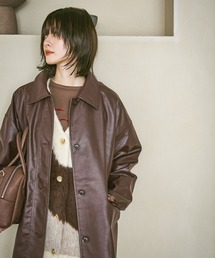 LAKOLE（ラコレ）の「フェイクレザーカーコート / 572693（ステンカラーコート）」