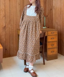 Samansa Mos2（サマンサ モスモス）の「【WEB限定】胸元配色花柄ワンピース（ワンピース）」