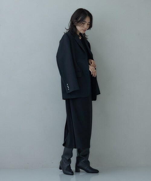 GALLEST（ギャレスト）の「サイドラインジョーゼットワンピース（ワンピース・レディース・ブラック/ブラウン系その他・34/38）」の15枚目の写真