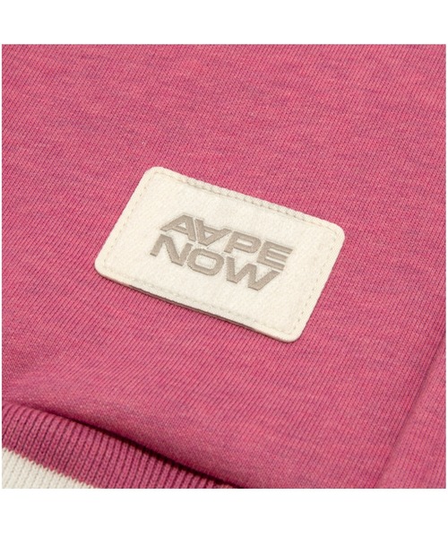 AAPE BY A BATHING APE（エーエイプバイアベイシングエイプ）の「AAPE NOW SWEAT VARSITY JACKET（スウェット・メンズ・ピンク・MEDIUM/SMALL/LARGE/X-LARGE/X-SMALL）」の4枚目の写真