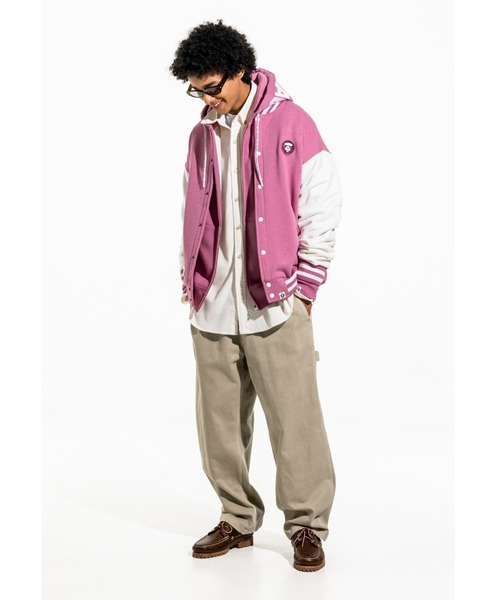 AAPE NOW SWEAT VARSITY JACKET（スウェット）｜AAPE BY A BATHING APE