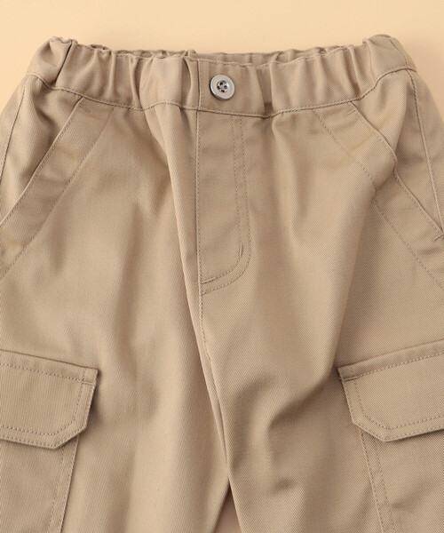 COMME CA ISM(コムサイズム)の「ジョガーカーゴパンツ(ベビーサイズ)(カーゴパンツ・キッズ・ブラック/ベージュ・80-90cm)」の4枚目の写真