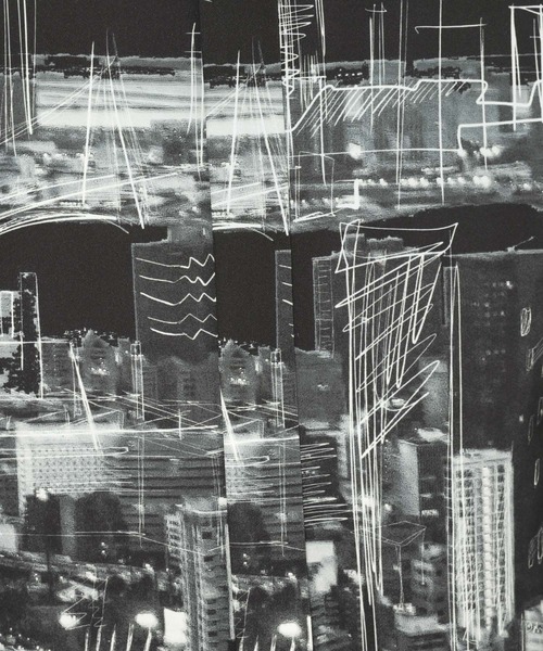 HARE（ハレ）の「ランドスケープスケッチシャツ(HARE)（シャツ/ブラウス・メンズ・ブラック/オレンジ・FREE）」の21枚目の写真