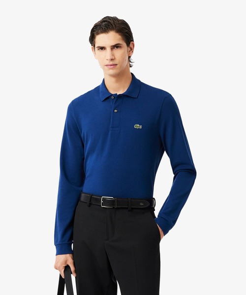 LACOSTE（ラコステ）の「オリジナルフィット 長袖 ポロシャツ（ポロシャツ・メンズ・セージグリーン/ダークグリーン/ブラック/オリーブ/ライトブルー/ライトピンク/ベージュ/ネイビー/ダークブルー/ホワイト/グリーン/レッド/ボルドー/キャメル/ダークブラウン・2/4/3/5/6/7）」の11枚目の写真