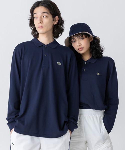 LACOSTE（ラコステ）の「オリジナルフィット 長袖 ポロシャツ（ポロシャツ・メンズ・セージグリーン/ダークグリーン/ブラック/オリーブ/ライトブルー/ライトピンク/ベージュ/ネイビー/ダークブルー/ホワイト/グリーン/レッド/ボルドー/キャメル/ダークブラウン・2/4/3/5/6/7）」の10枚目の写真