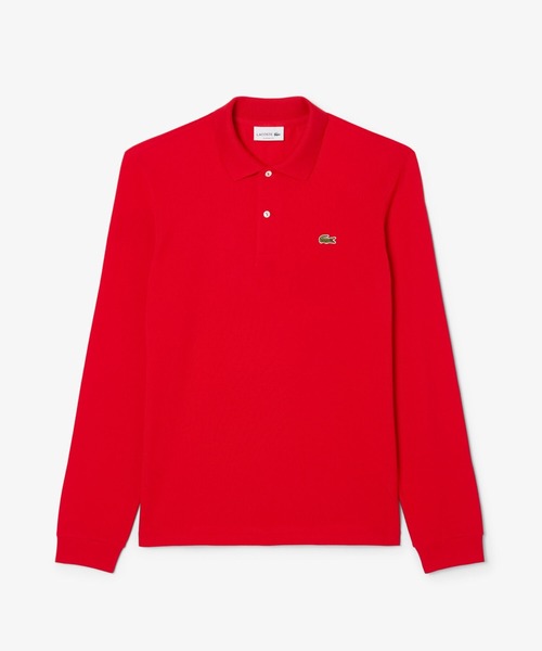 LACOSTE（ラコステ）の「オリジナルフィット 長袖 ポロシャツ（ポロシャツ・メンズ・セージグリーン/ダークグリーン/ブラック/オリーブ/ライトブルー/ライトピンク/ベージュ/ネイビー/ダークブルー/ホワイト/グリーン/レッド/ボルドー/キャメル/ダークブラウン・2/4/3/5/6/7）」の14枚目の写真