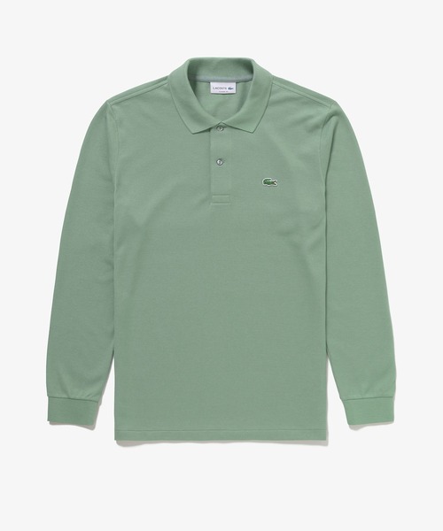 LACOSTE（ラコステ）の「オリジナルフィット 長袖 ポロシャツ（ポロシャツ・メンズ・セージグリーン/ダークグリーン/ブラック/オリーブ/ライトブルー/ライトピンク/ベージュ/ネイビー/ダークブルー/ホワイト/グリーン/レッド/ボルドー/キャメル/ダークブラウン・2/4/3/5/6/7）」の8枚目の写真