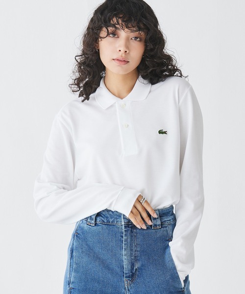 LACOSTE（ラコステ）の「オリジナルフィット 長袖 ポロシャツ（ポロシャツ・メンズ・セージグリーン/ダークグリーン/ブラック/オリーブ/ライトブルー/ライトピンク/ベージュ/ネイビー/ダークブルー/ホワイト/グリーン/レッド/ボルドー/キャメル/ダークブラウン・2/4/3/5/6/7）」の18枚目の写真