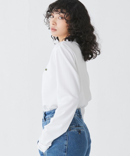 LACOSTE（ラコステ）の「オリジナルフィット 長袖 ポロシャツ（ポロシャツ・メンズ・セージグリーン/ダークグリーン/ブラック/オリーブ/ライトブルー/ライトピンク/ベージュ/ネイビー/ダークブルー/ホワイト/グリーン/レッド/ボルドー/キャメル/ダークブラウン・2/4/3/5/6/7）」の20枚目の写真