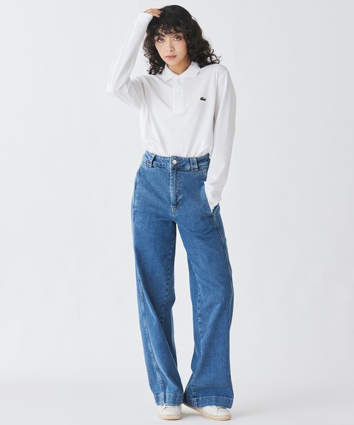 LACOSTE（ラコステ）の「オリジナルフィット 長袖 ポロシャツ（ポロシャツ・メンズ・セージグリーン/ダークグリーン/ブラック/オリーブ/ライトブルー/ライトピンク/ベージュ/ネイビー/ダークブルー/ホワイト/グリーン/レッド/ボルドー/キャメル/ダークブラウン・2/4/3/5/6/7）」の22枚目の写真