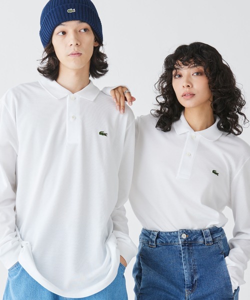 LACOSTE（ラコステ）の「オリジナルフィット 長袖 ポロシャツ（ポロシャツ・メンズ・セージグリーン/ダークグリーン/ブラック/オリーブ/ライトブルー/ライトピンク/ベージュ/ネイビー/ダークブルー/ホワイト/グリーン/レッド/ボルドー/キャメル/ダークブラウン・2/4/3/5/6/7）」の16枚目の写真