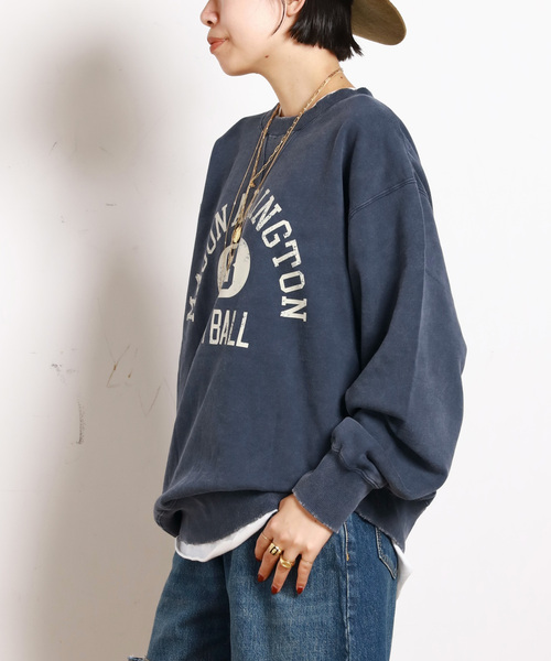 athletic wear MASON】別注オーバーカレッジスウェット（スウェット