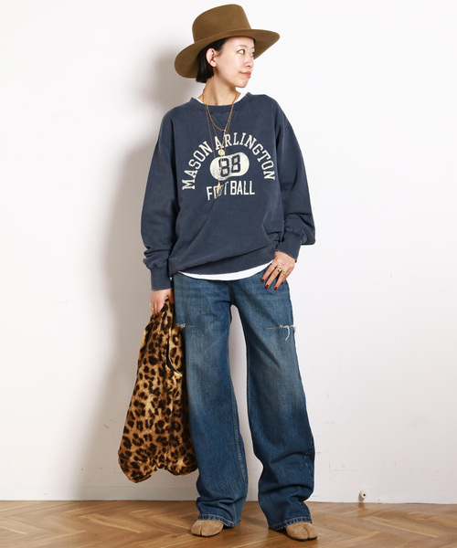 athletic wear MASON】別注オーバーカレッジスウェット（スウェット