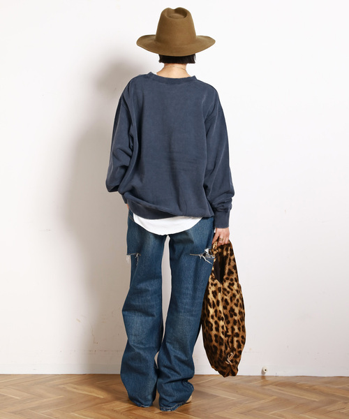 athletic wear MASON】別注オーバーカレッジスウェット（スウェット