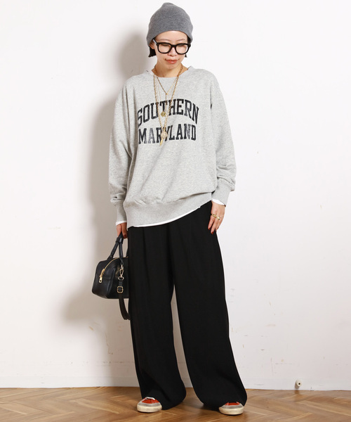 athleticMASON】別注オーバーカレッジスウェット