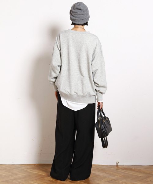 athletic wear MASON】別注オーバーカレッジスウェット（スウェット