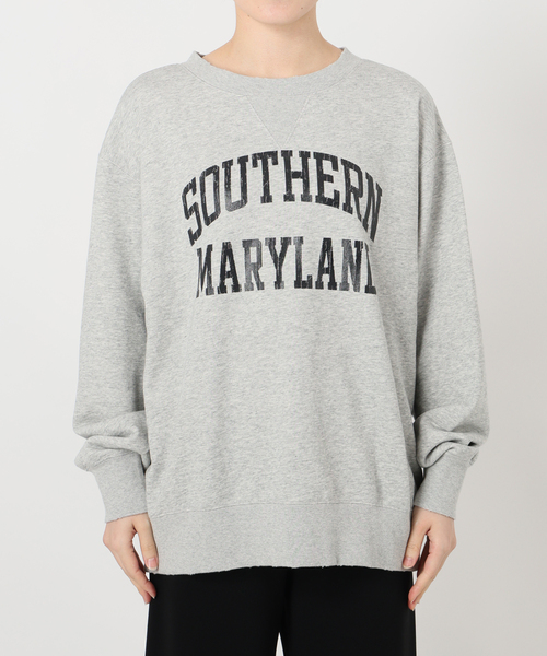 AP STUDIO(エーピーストゥディオ)の「【athletic wear MASON】別注オーバーカレッジスウェット(スウェット・レディース・ネイビー/チャコールグレー・FREE)」の21枚目の写真