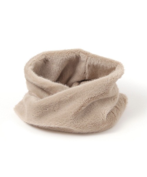 FOUND GOOD（ファウンドグッド）の「とろふわスヌード（マフラー・レディース・ベージュ/ブラック/グレー系5・FREE）」の9枚目の写真