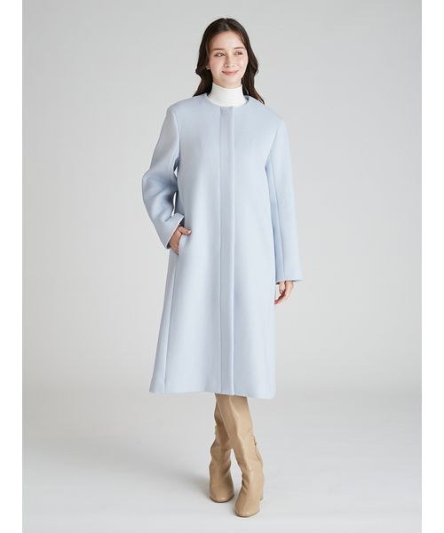 CELFORD（セルフォード）の「リボンストール付きノーカラーコート