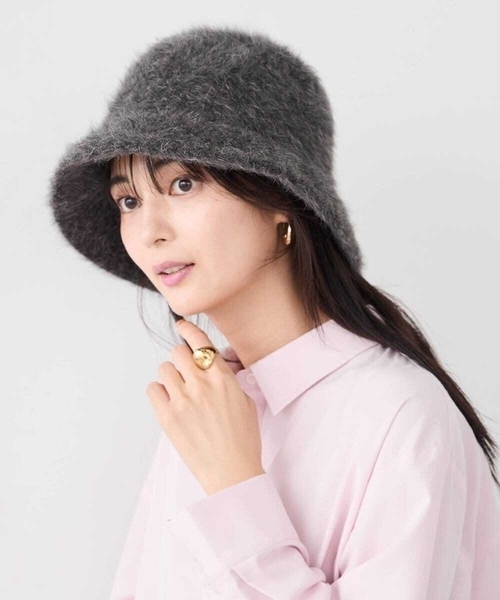 a.v.v（アーヴェヴェ）の「シャギーニットバケハ（ハット・レディース・チャコールグレー/ブラック・38）」の11枚目の写真