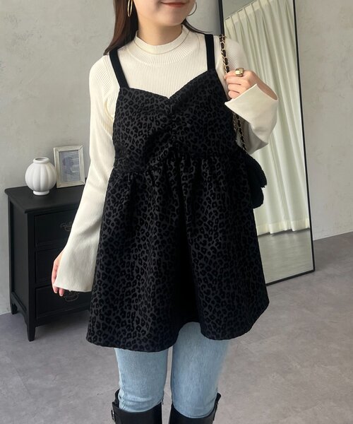 prose verse（プロズヴェール）の「ハイネックリブニットトップス（ニット/セーター・レディース・アイボリー/ブラック系その他/ブラック・LARGE/MEDIUM）」の6枚目の写真