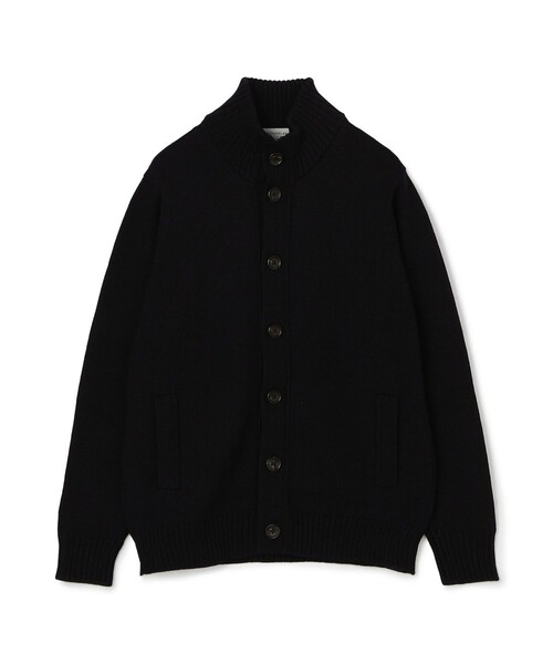 TOMORROWLAND tricot ウール スタンドカラーニットカーディガン