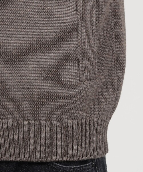 TOMORROWLAND (トゥモローランド)の「TOMORROWLAND tricot ウール スタンドカラーニットカーディガン(カーディガン/ボレロ・メンズ・ブラック/ネイビー/グレー/グレイッシュベージュ・S/M/L)」の11枚目の写真