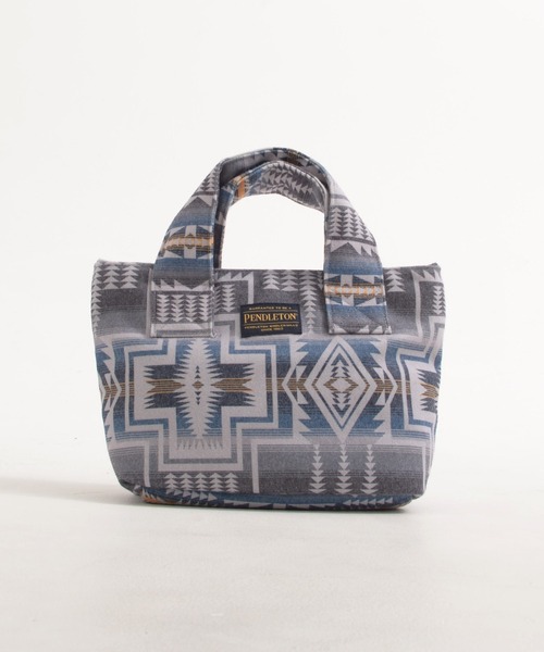 PENDLETON（ペンドルトン）の「PENDLETON ペンドルトン FLANNEL TOTE BAG ネイティブパターン フランネル 中綿入り トートバッグ（トートバッグ・レディース・チャコール/ベージュ・FREE）」の12枚目の写真