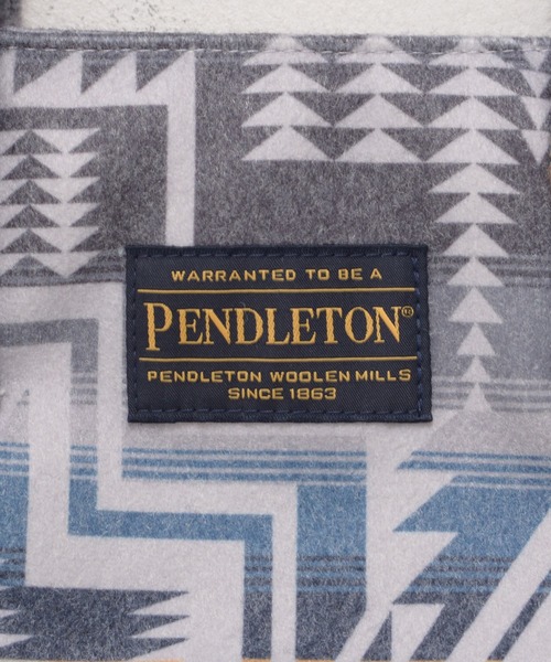 PENDLETON（ペンドルトン）の「PENDLETON ペンドルトン FLANNEL TOTE BAG ネイティブパターン フランネル 中綿入り トートバッグ（トートバッグ・レディース・チャコール/ベージュ・FREE）」の11枚目の写真