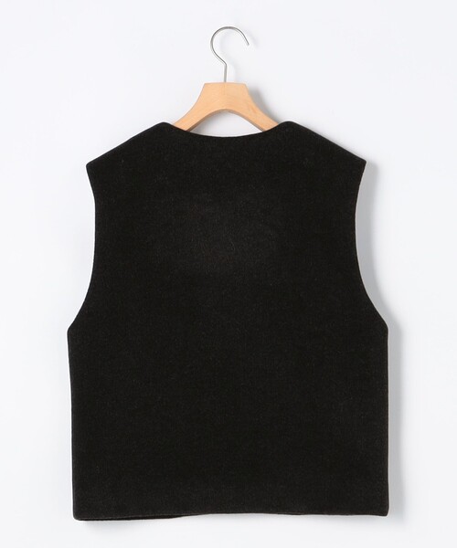 MICO COULIER（ミコクリエ）の「ニット両面パイルビジューベスト（ブルゾン・レディース・チャコールグレー/ベージュ・38）」の14枚目の写真